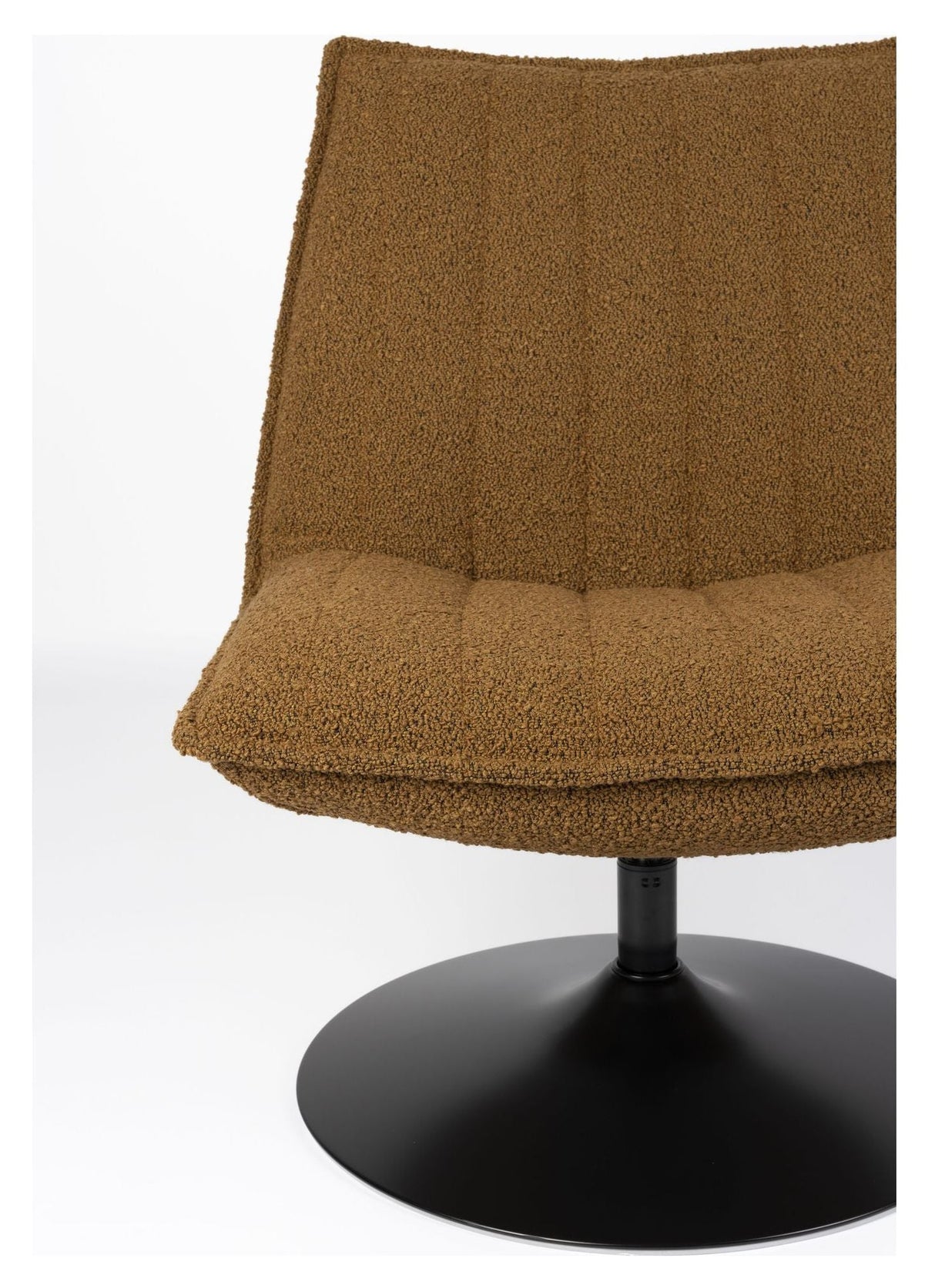 Jax Lounge Chair, Yellow Bouclé