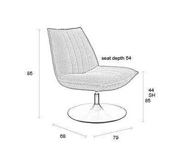 Jax Lounge Chair, Off White Bouclé