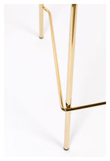 homii Jolien Bar stool SH: 65cm, Gold/Light Green