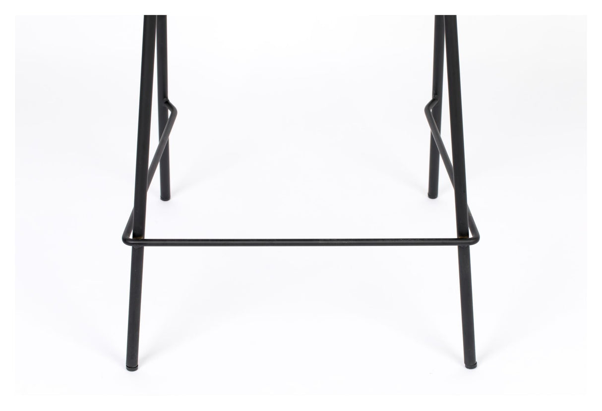 homii Jolien Bar stool SH: 65cm, Black/Gray