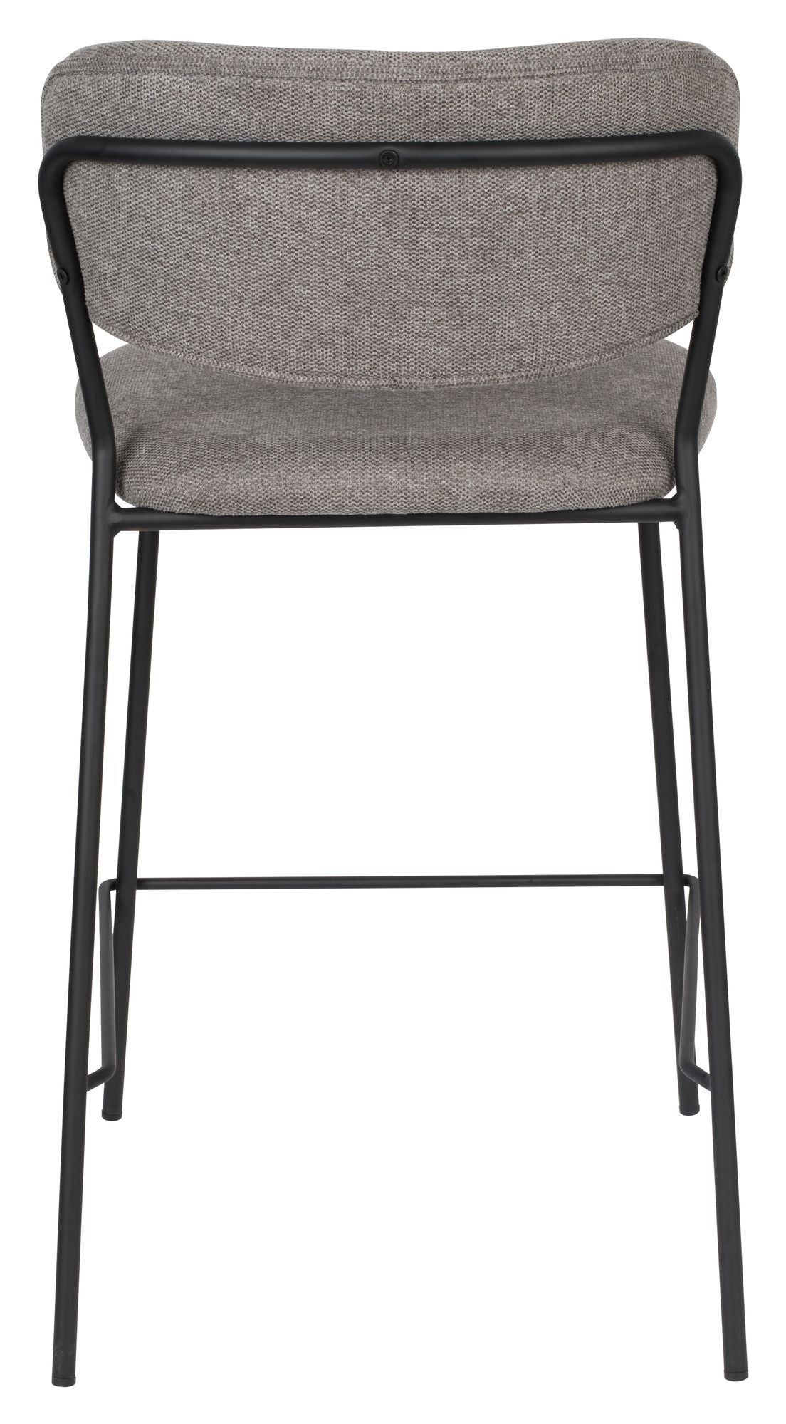 homii Jolien Bar stool SH: 65cm, Black/Gray