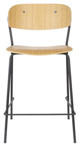 homii Jolien Counterchair, Black/Wood