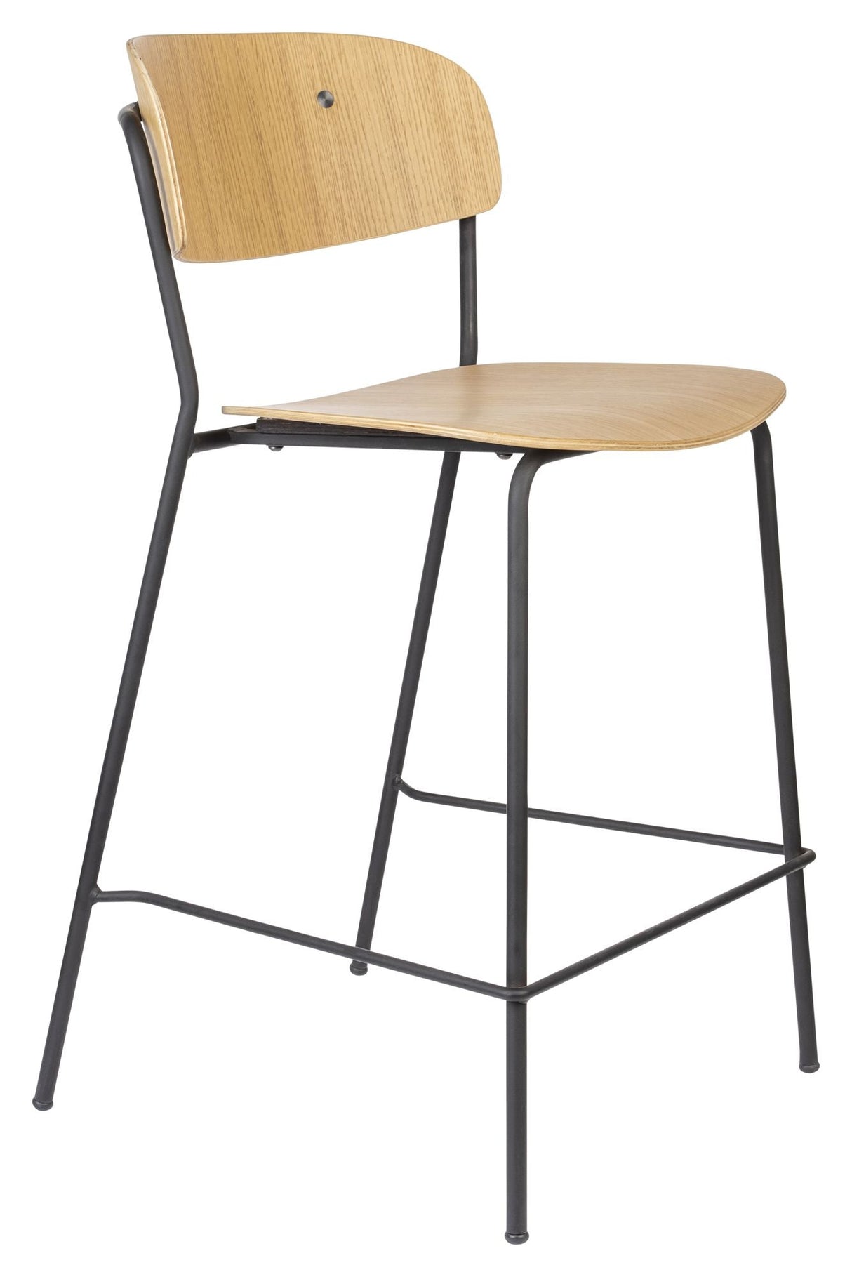 homii Jolien Counterchair, Black/Wood