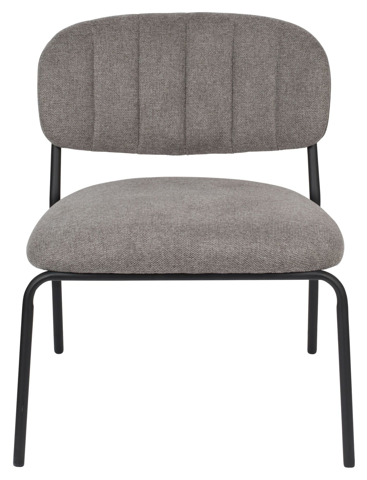 homii Jolien Lounge Chair, Black/Gray