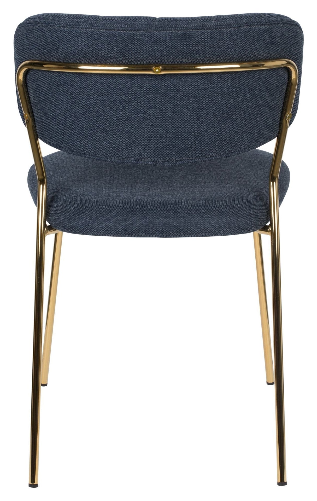 homii Jolien Dining Chair, Gold/Dark Blue