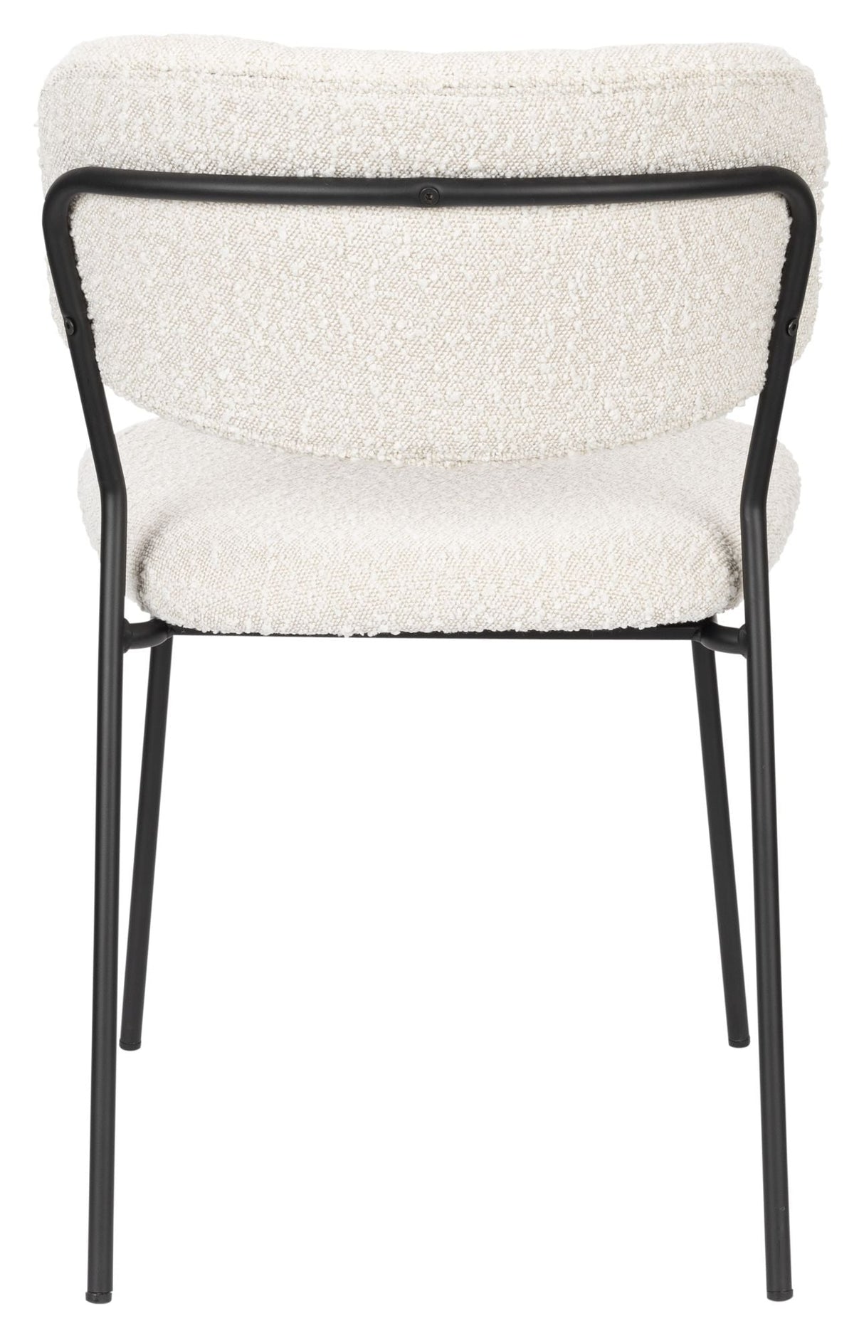 homii Jolien Dining chair, White Bouclé