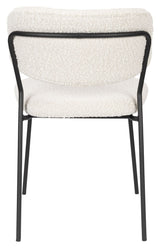 homii Jolien Dining chair, White Bouclé