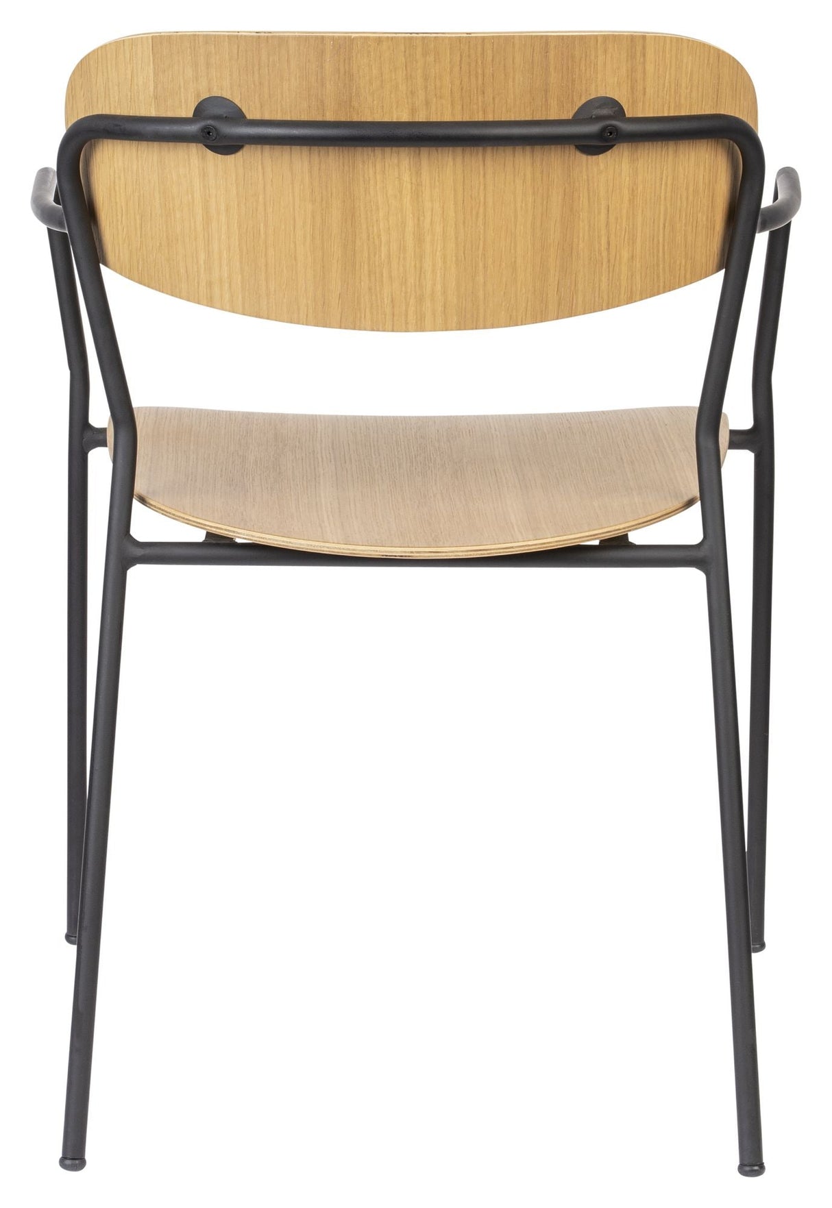 Jolien Dining chair with armrests, Black/Nature