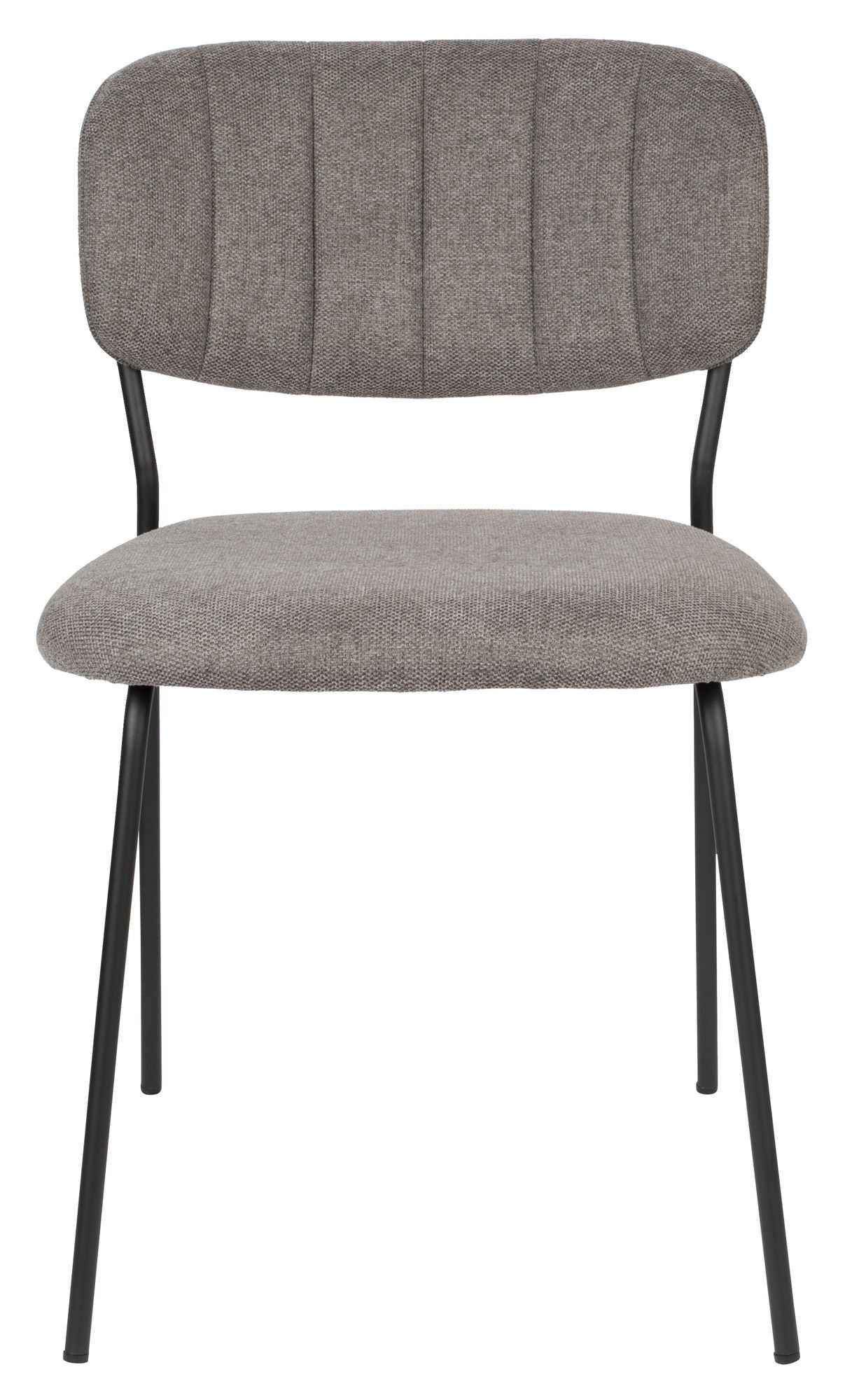 homii Jolien Dining Chair, Black/Gray