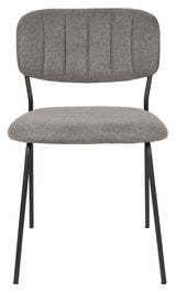 homii Jolien Dining Chair, Black/Gray