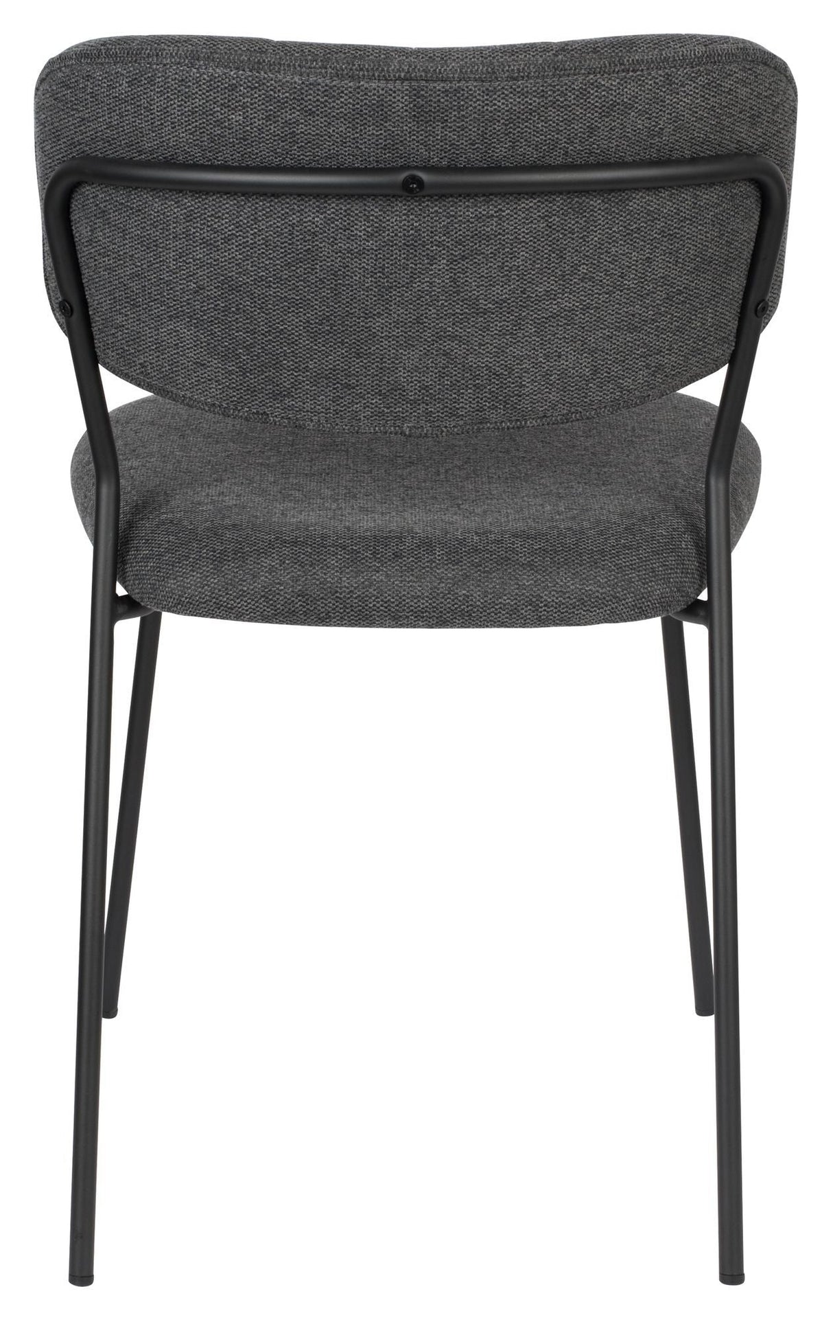 homii Jolien Dining Chair, Black/Dark Gray