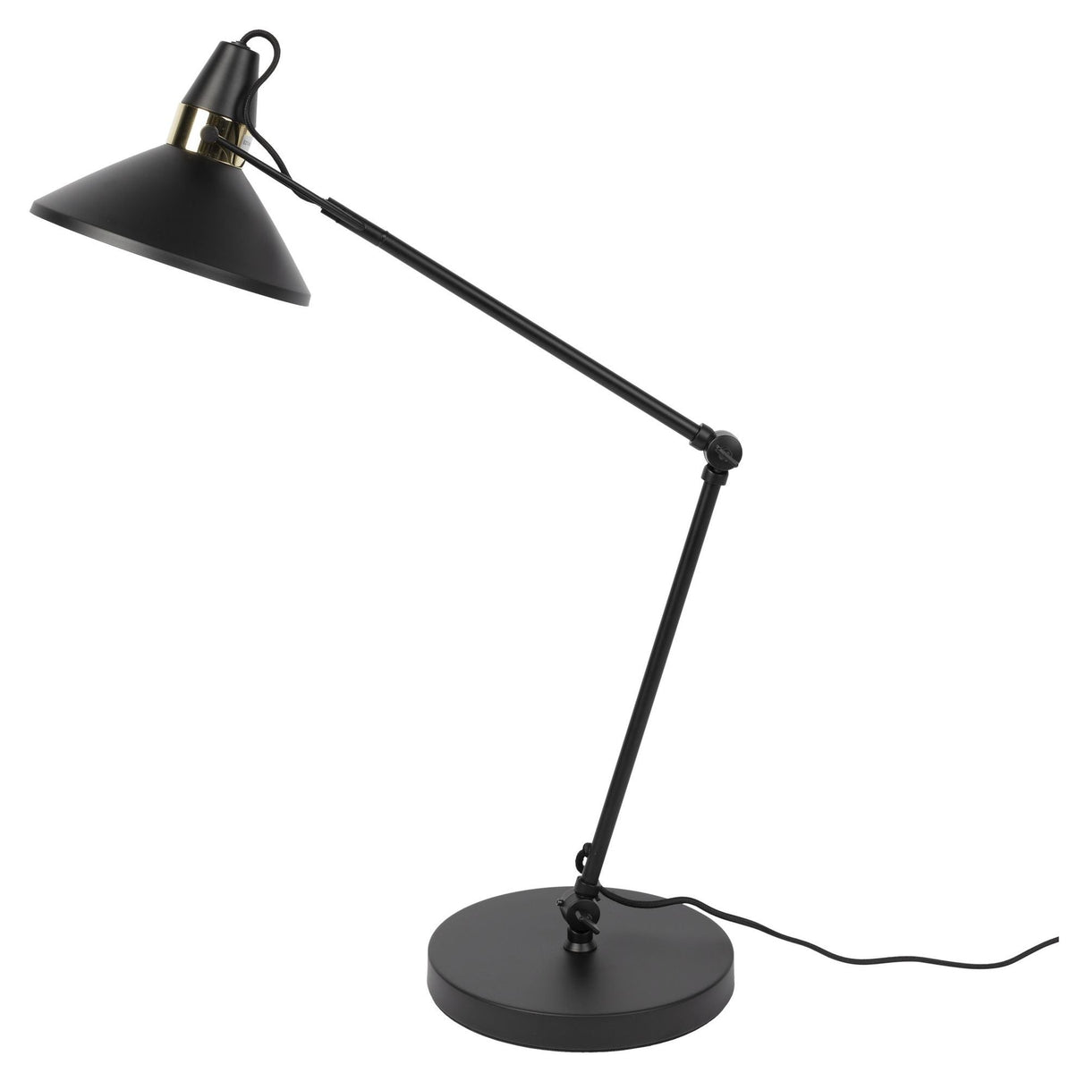 Jona Table Lamp, Black, Brass