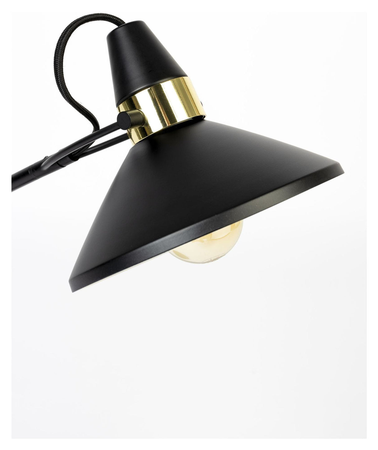 Jona Table Lamp, Black, Brass