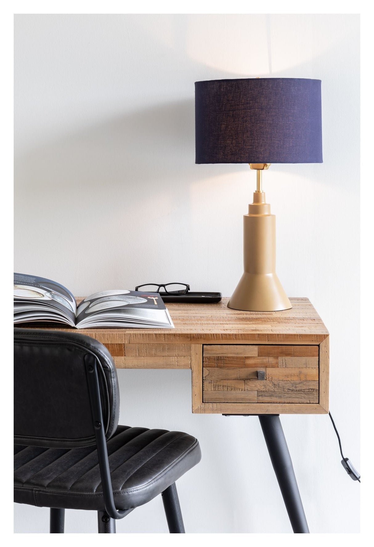 homii Kaja Table Lamp, Dark Blue