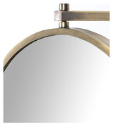 Lara Wall mirror with tilt, brass