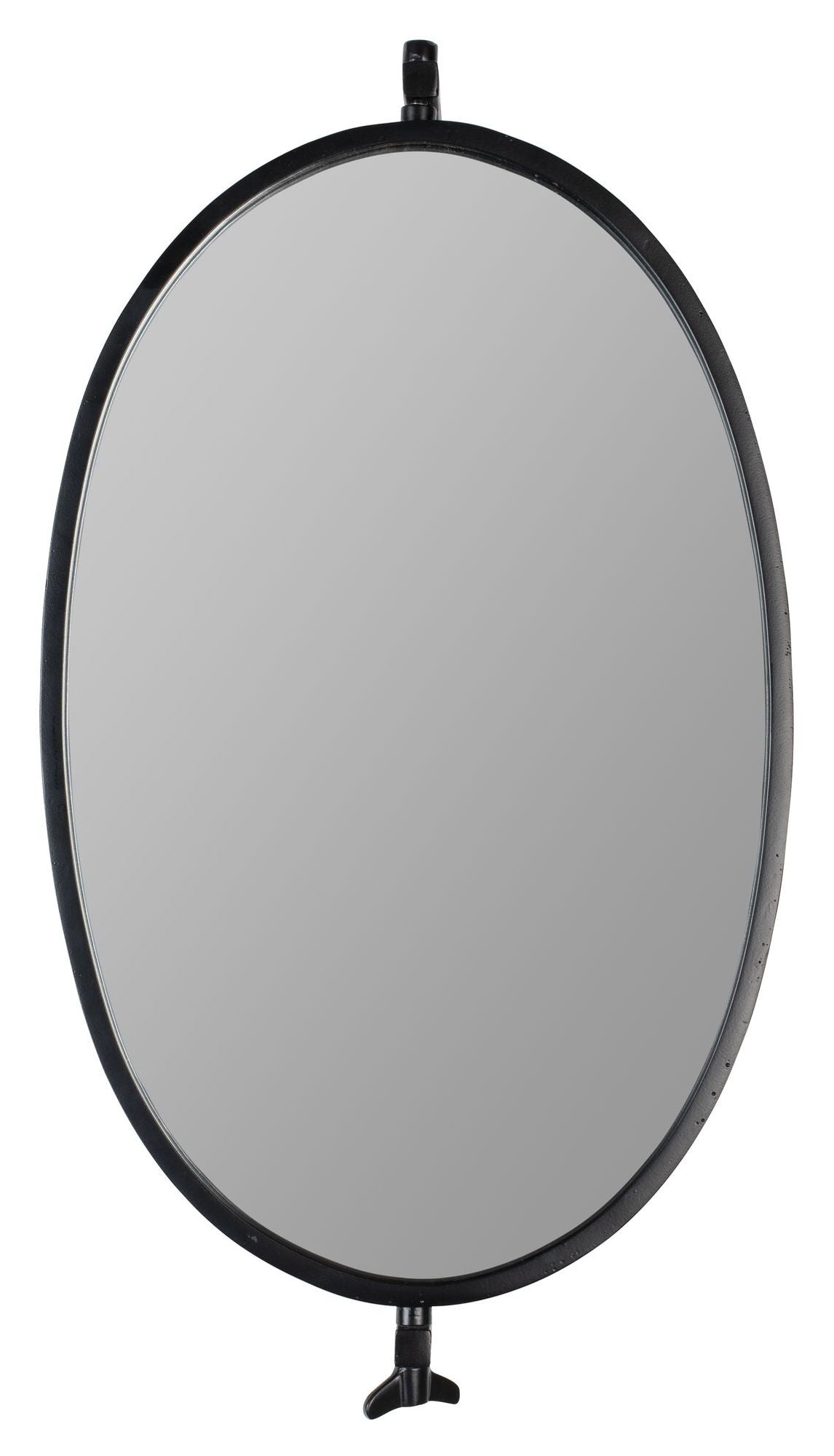 Lara Wall mirror with tilt, Black