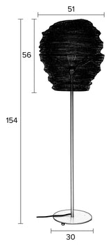 homii Lena Floor Lamp, Black