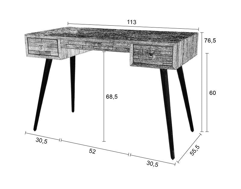 homii Leo Desk w. drawers