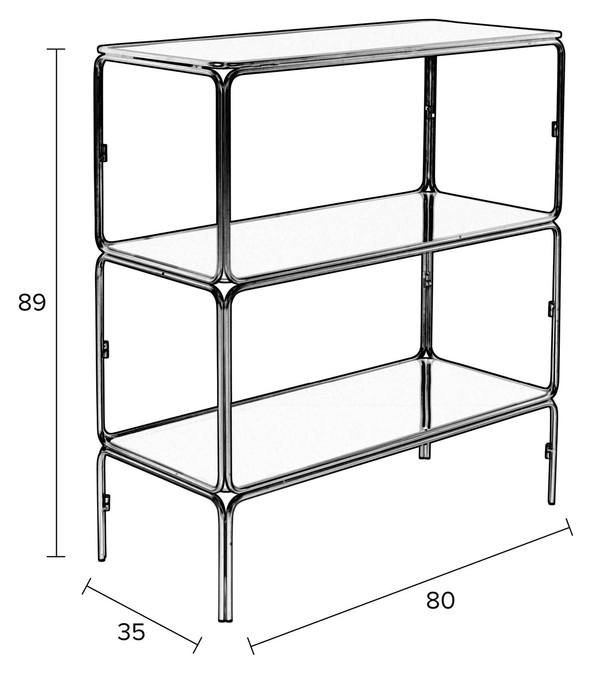 homii Liah Shelf, Gold