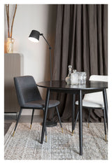 homii Lionel Dining Chair, Dark Gray