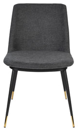 homii Lionel Dining Chair, Dark Gray