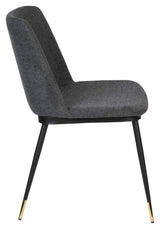 homii Lionel Dining Chair, Dark Gray