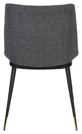 homii Lionel Dining Chair, Dark Gray