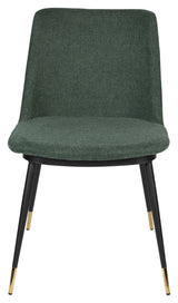 homii Lionel Dining Chair - Dark Green