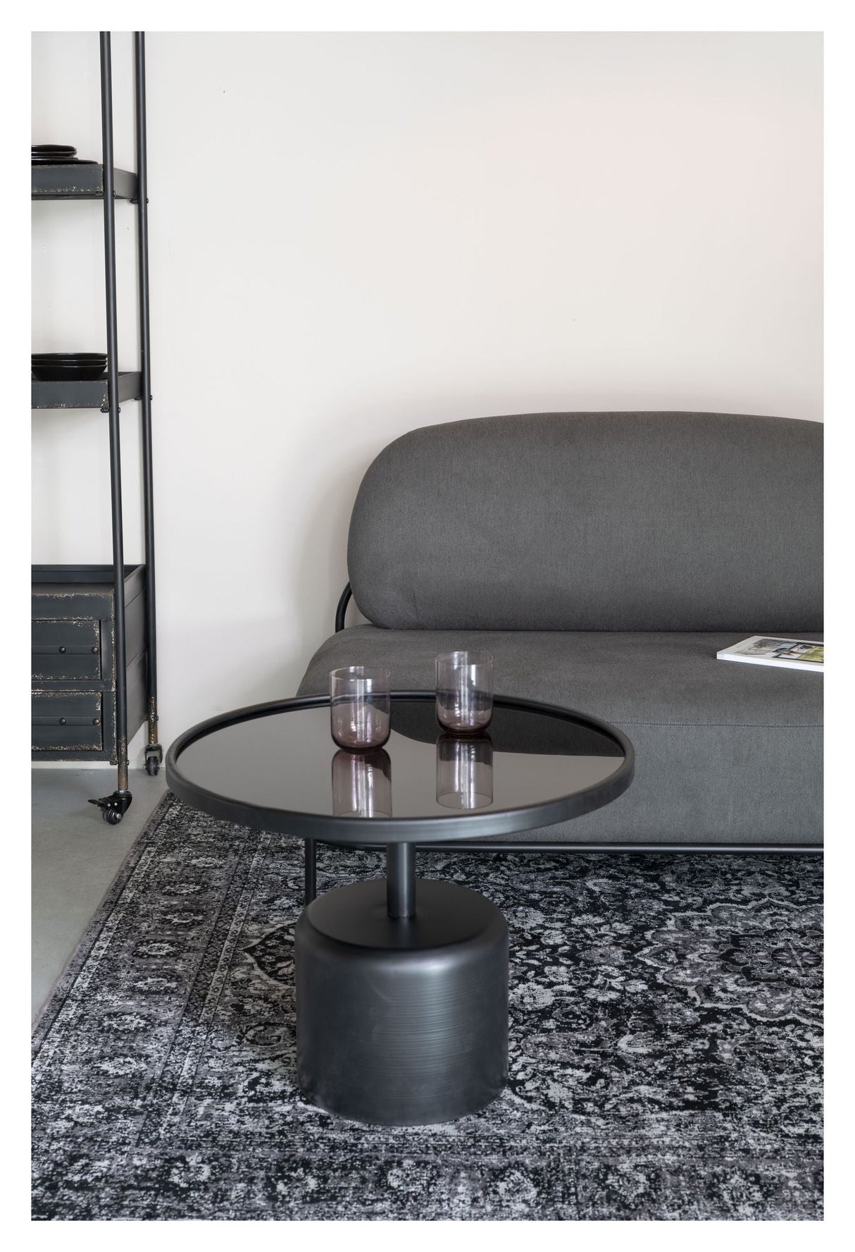 homii Milo Coffee Table, 60x60, Black