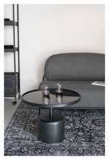 homii Milo Coffee Table, 60x60, Black