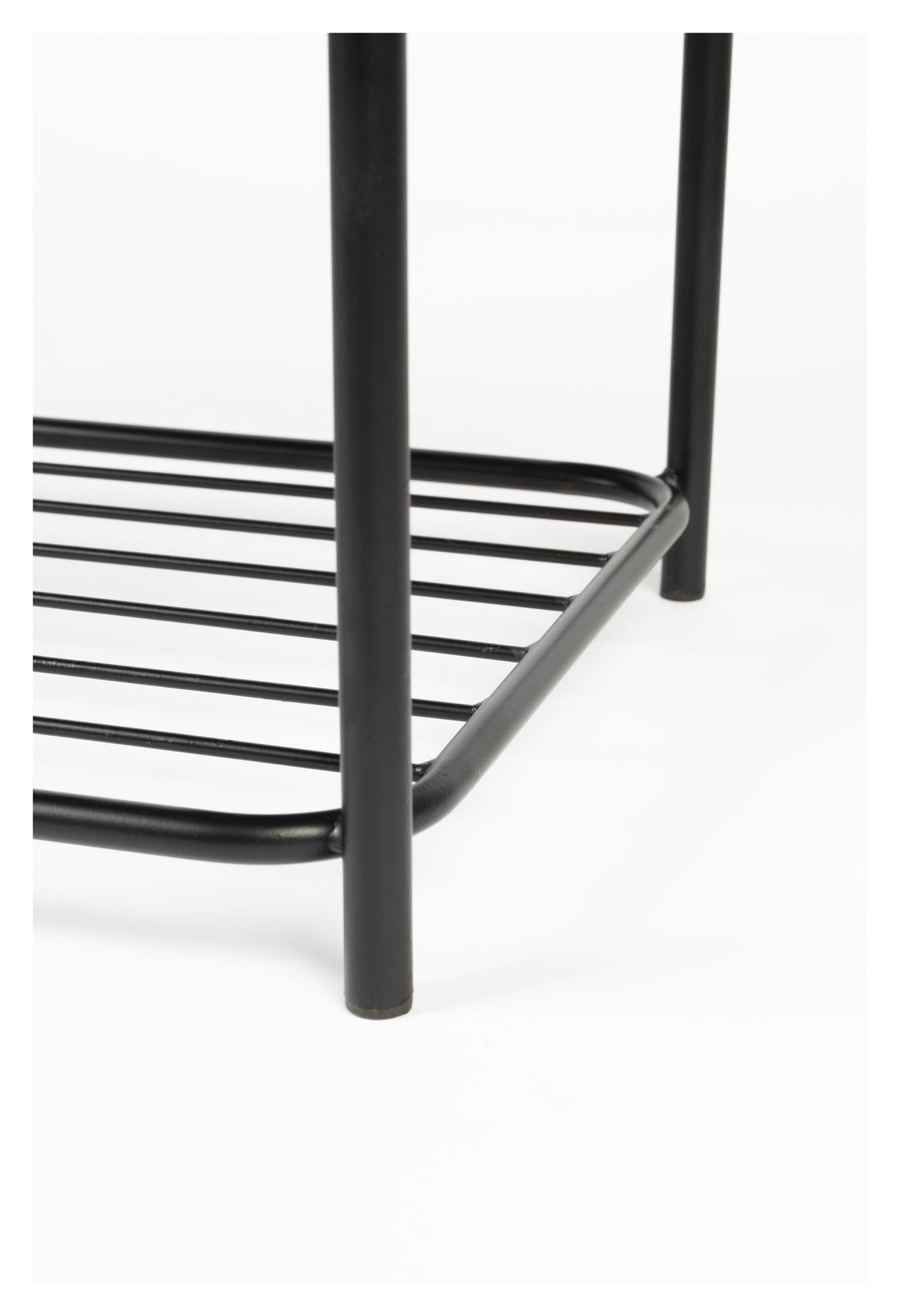 homii Milou Bench, Light Gray/Black