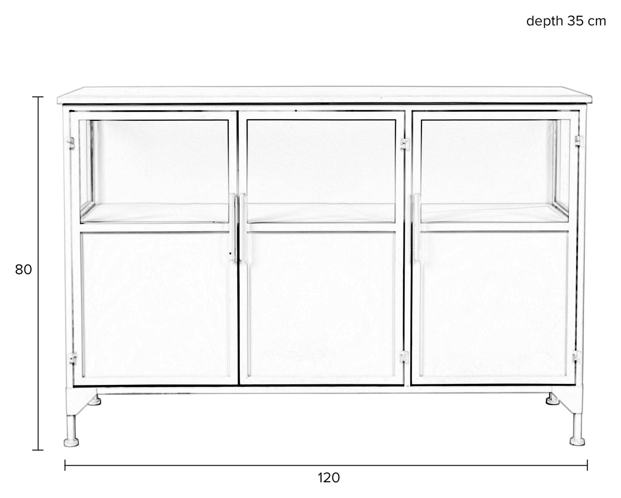 homii Miya Sideboard, B120, White