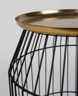 homii Nout Side Table, Gold, Ø37