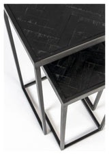 homii Parker Deposit Table, 30x30, Black