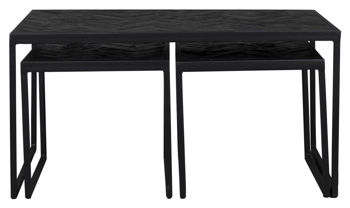 Parker Coffee table, set of 3, Black