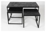 Parker Coffee table, set of 3, Black