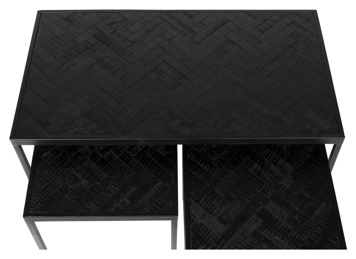 Parker Coffee table, set of 3, Black