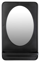 homii Pascal Mirror with shelf, 80x50, Black