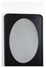 homii Pascal Mirror with shelf, 80x50, Black