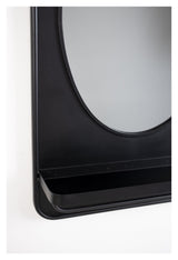 homii Pascal Mirror with shelf, 80x50, Black