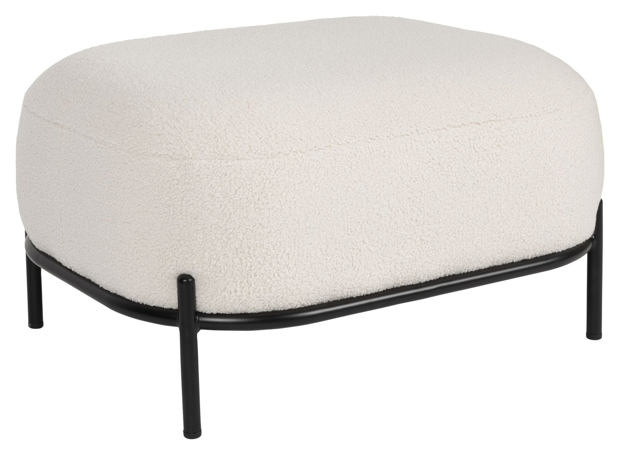 Milan Footstool, Teddy Ivory