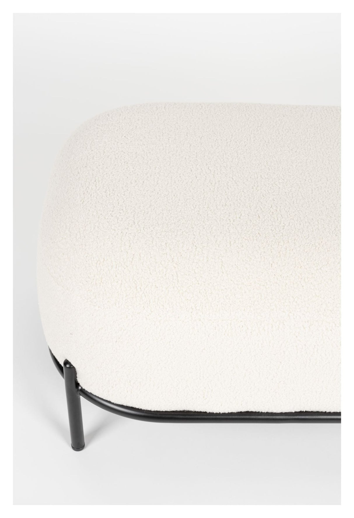 Milan Footstool, Teddy Ivory