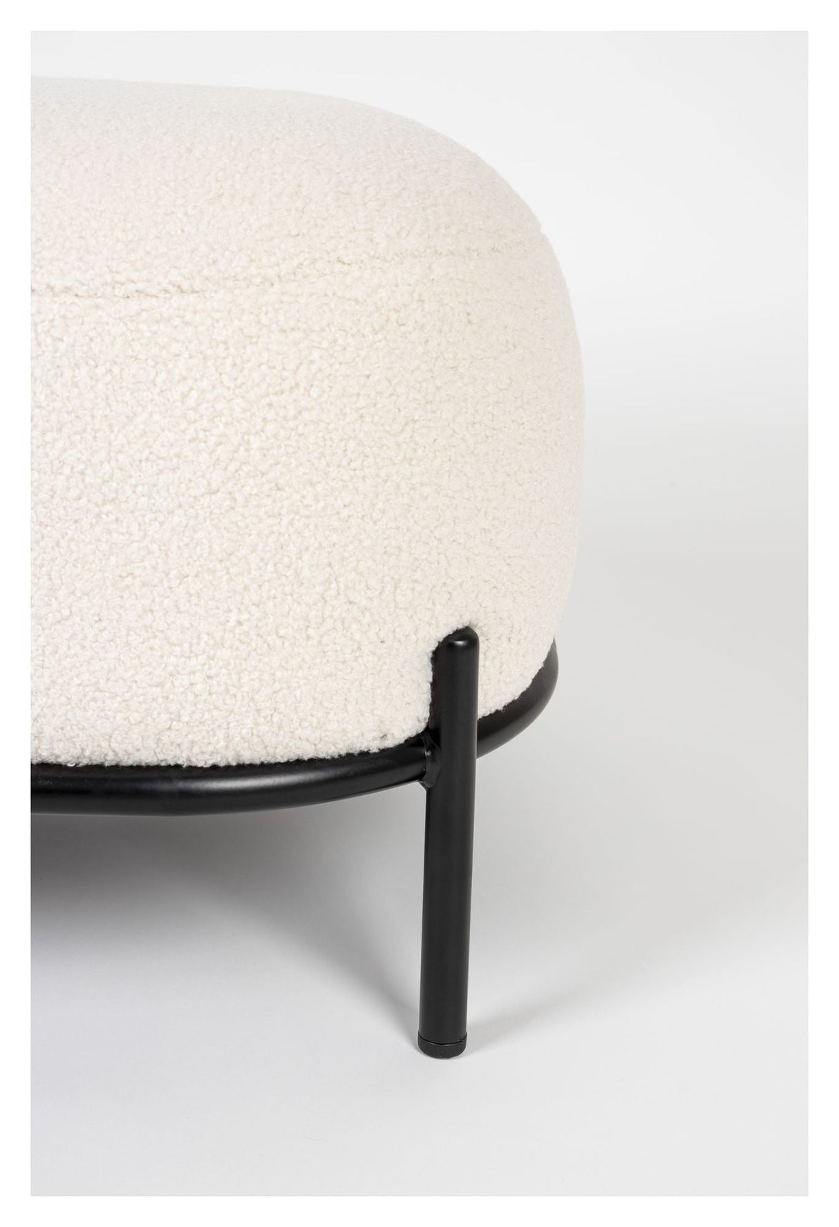 Milan Footstool, Teddy Ivory