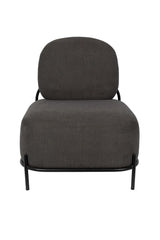 homii Polly Lounge Chair - Gray