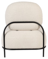 Milano Lounge Chair, Teddy Ivory