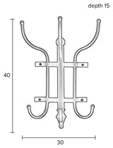 homii Ran Hook Row, Black Iron