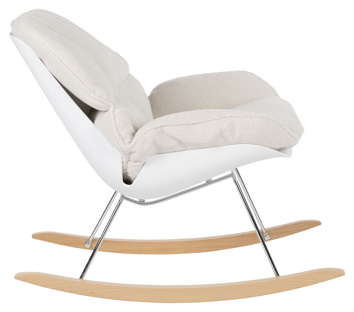 New Orleans Swing Chair, Off White Teddy