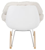 New Orleans Swing Chair, Off White Teddy