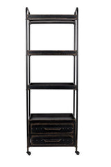 homii Ryan Iron rack w/wheels, Black