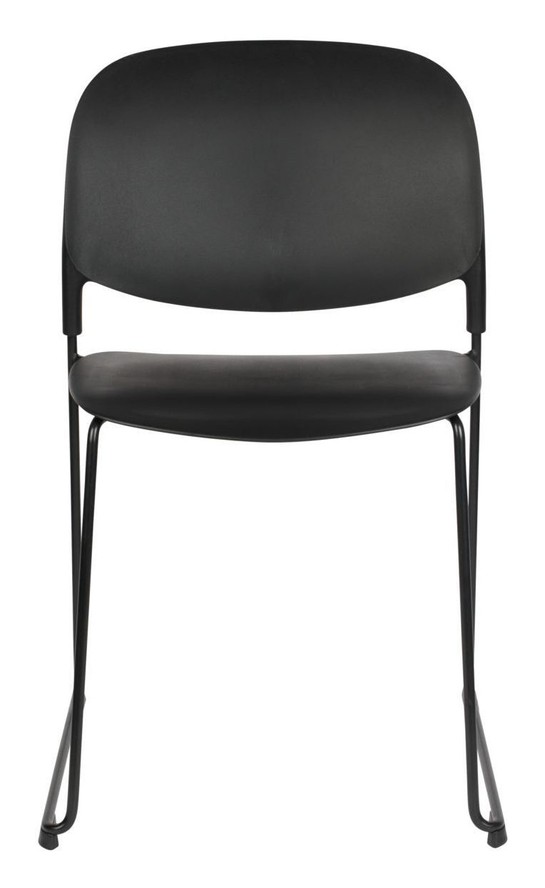 homii Stacks Dining Chair, Matte Black